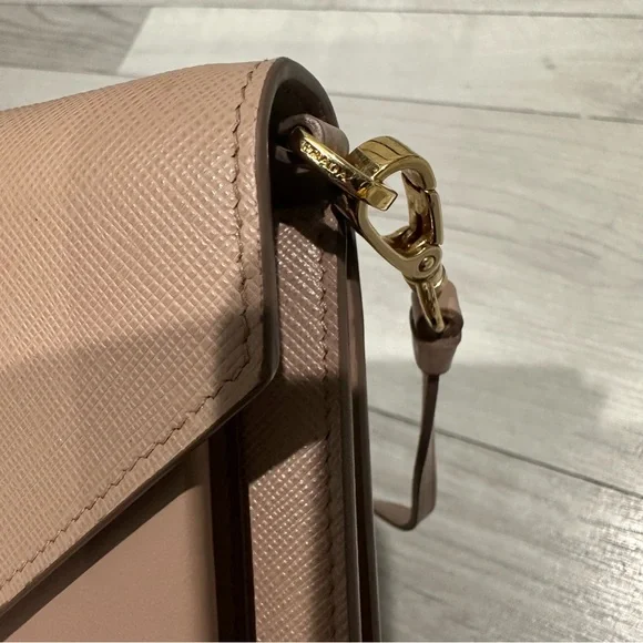 Prada Cosette Crossbody in Matte Nude Saffiano Leather - Picture 14 of 14